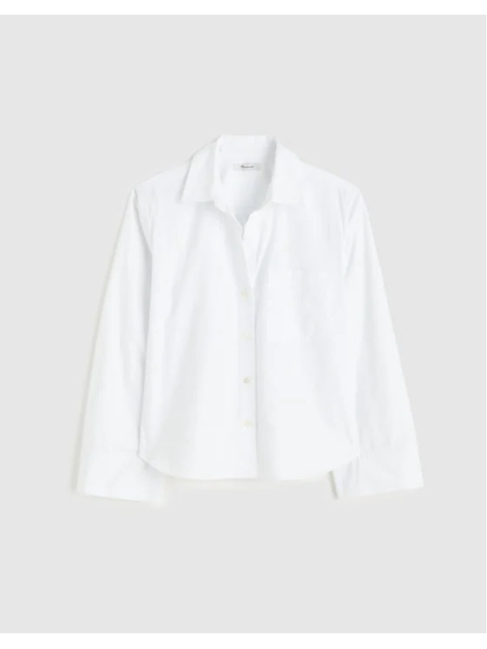 NWT Madewell The Signature Y-Neck Shirt in Poplin Small retails $88